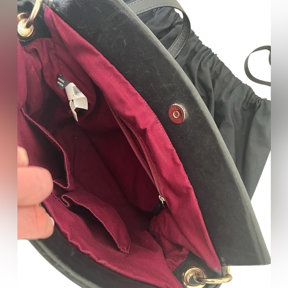 Marc by Marc Jacobs Black Leather Shoulder Bag Gold Hardware | Includes Dust Bag - Picture 3 of 14